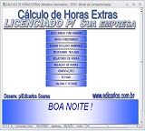 calculo horas extras